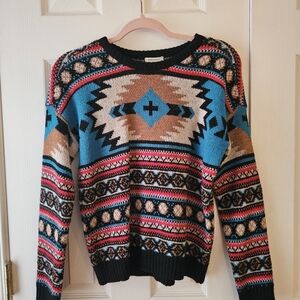 Vintage Forever 21 Angora Aztec Sweater